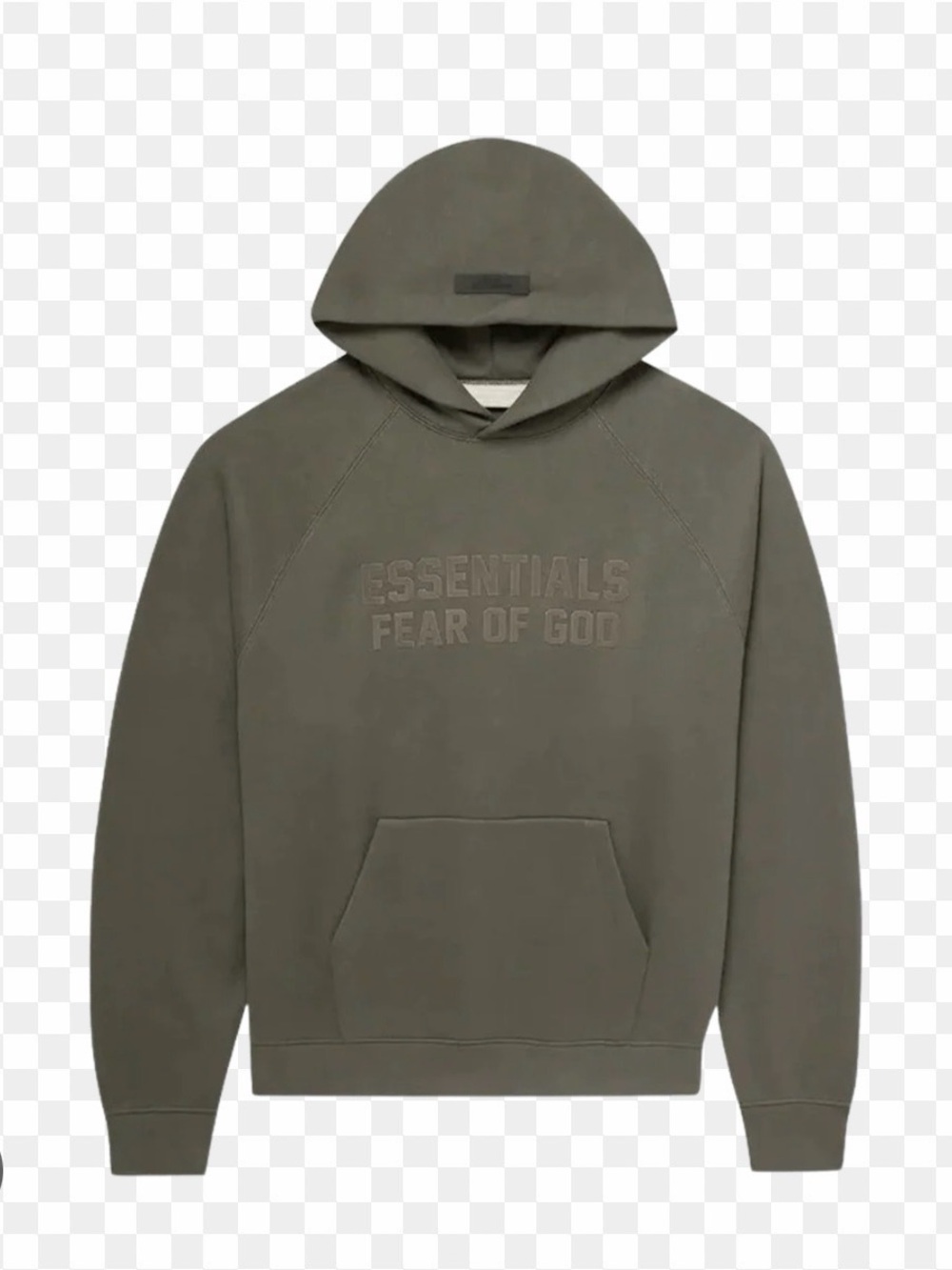 Fear of God Essentials grey/green Hoodie